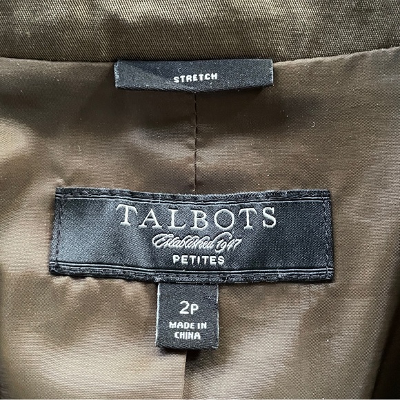 TALBOTS PETITES STRETCH ONE BUTTON BLAZER!! - Picture 11 of 12